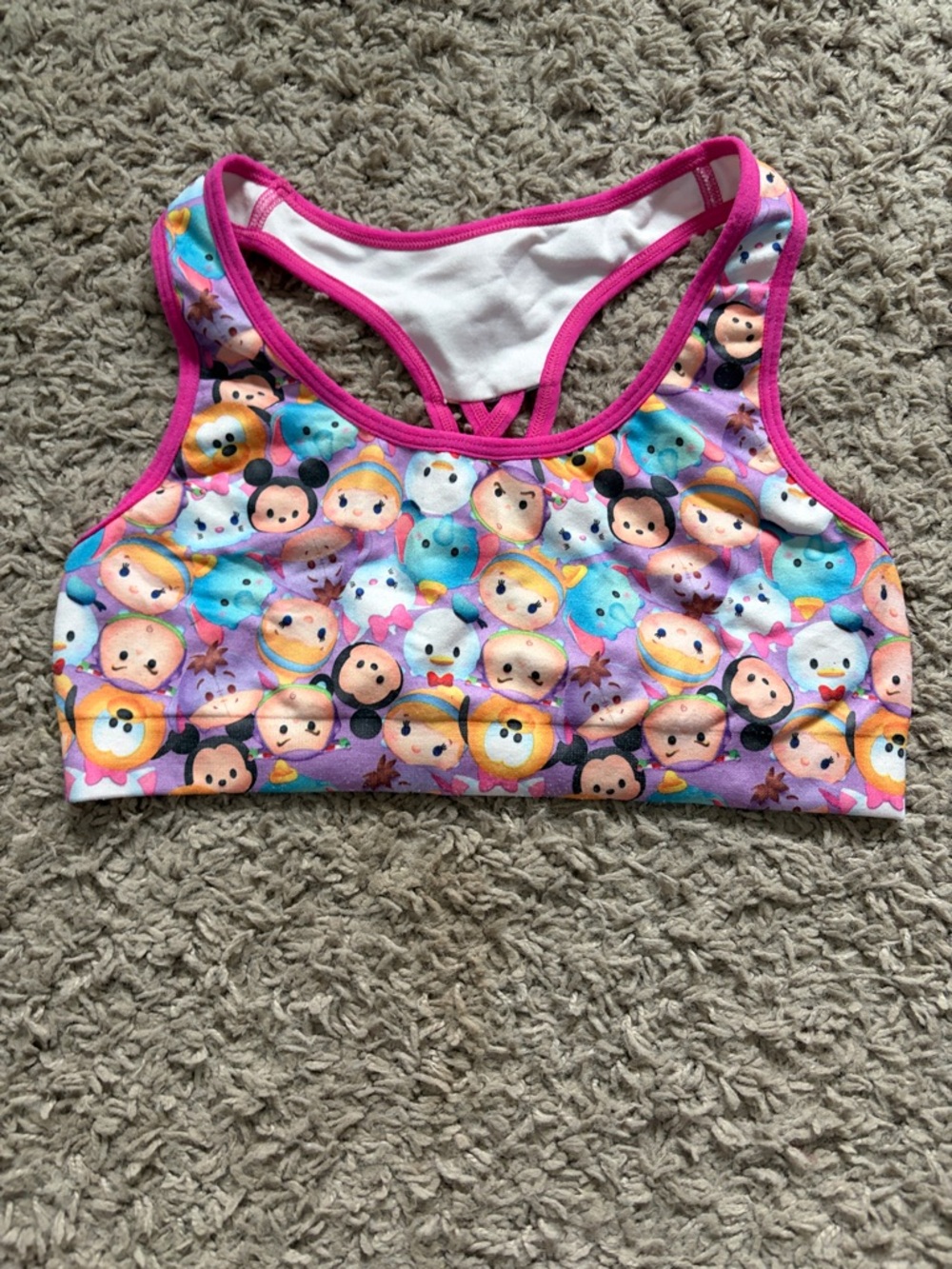 Kids Disney Multi-Character sports bra